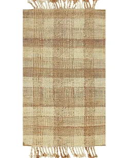 Beliani Tappeto BERISSA Beige Iuta Beige Naturale