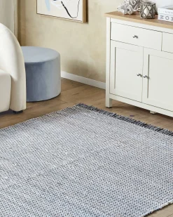 Clearance Beliani Tappeto BESNI Cotone Grigio