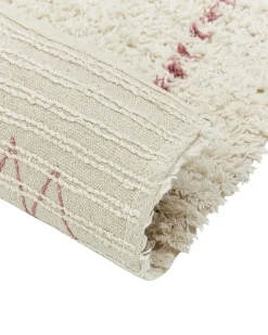 New Beliani Tappeto BETTIAH Beige Cotone Beige Blu Giallo Rosa