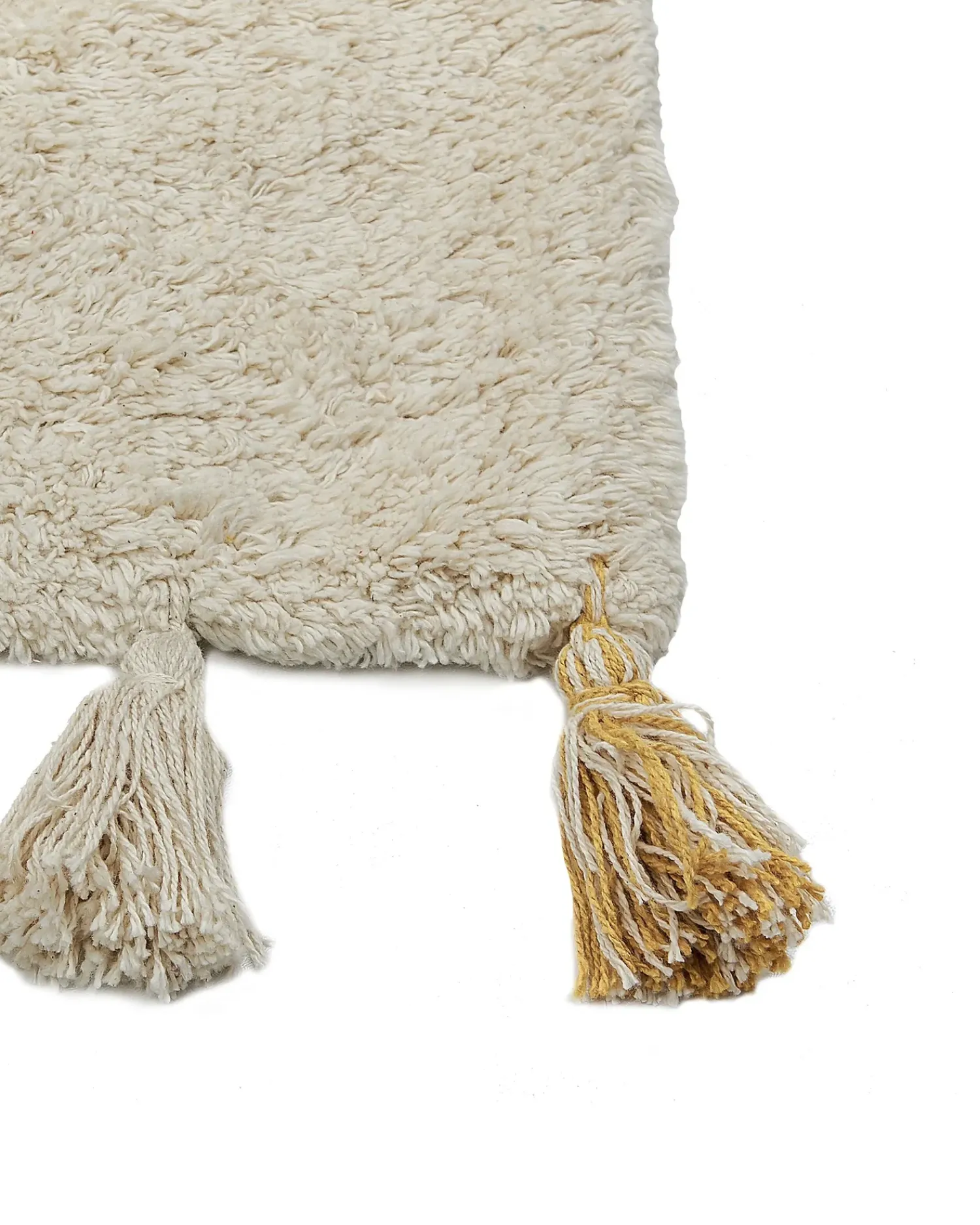 Hot Beliani Tappeto BINGOL Giallo Cotone Beige Giallo