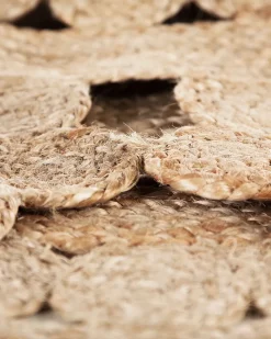 Clearance Beliani Tappeto BIRECIK ø 120 cm Iuta Beige
