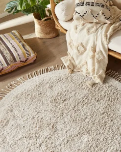 Clearance Beliani Tappeto BITLIS chiaro Cotone Beige