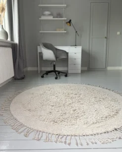 Clearance Beliani Tappeto BITLIS chiaro Cotone Beige