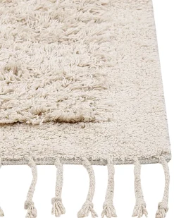 Outlet Beliani Tappeto BITLIS chiaro Cotone Beige