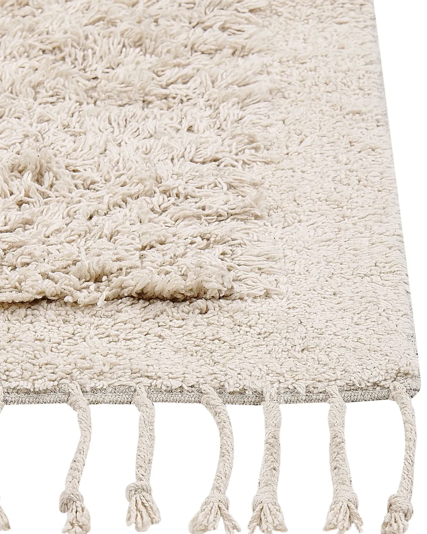 Outlet Beliani Tappeto BITLIS chiaro Cotone Beige
