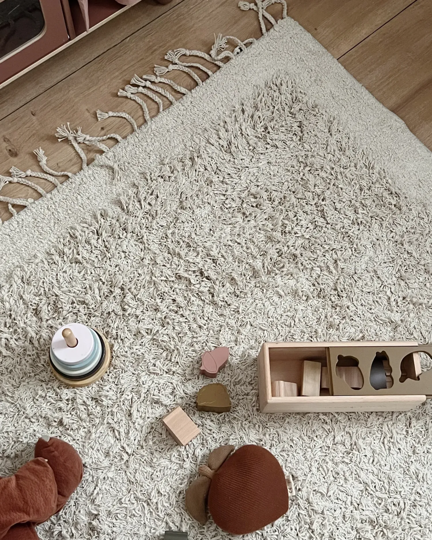 Outlet Beliani Tappeto BITLIS chiaro Cotone Beige