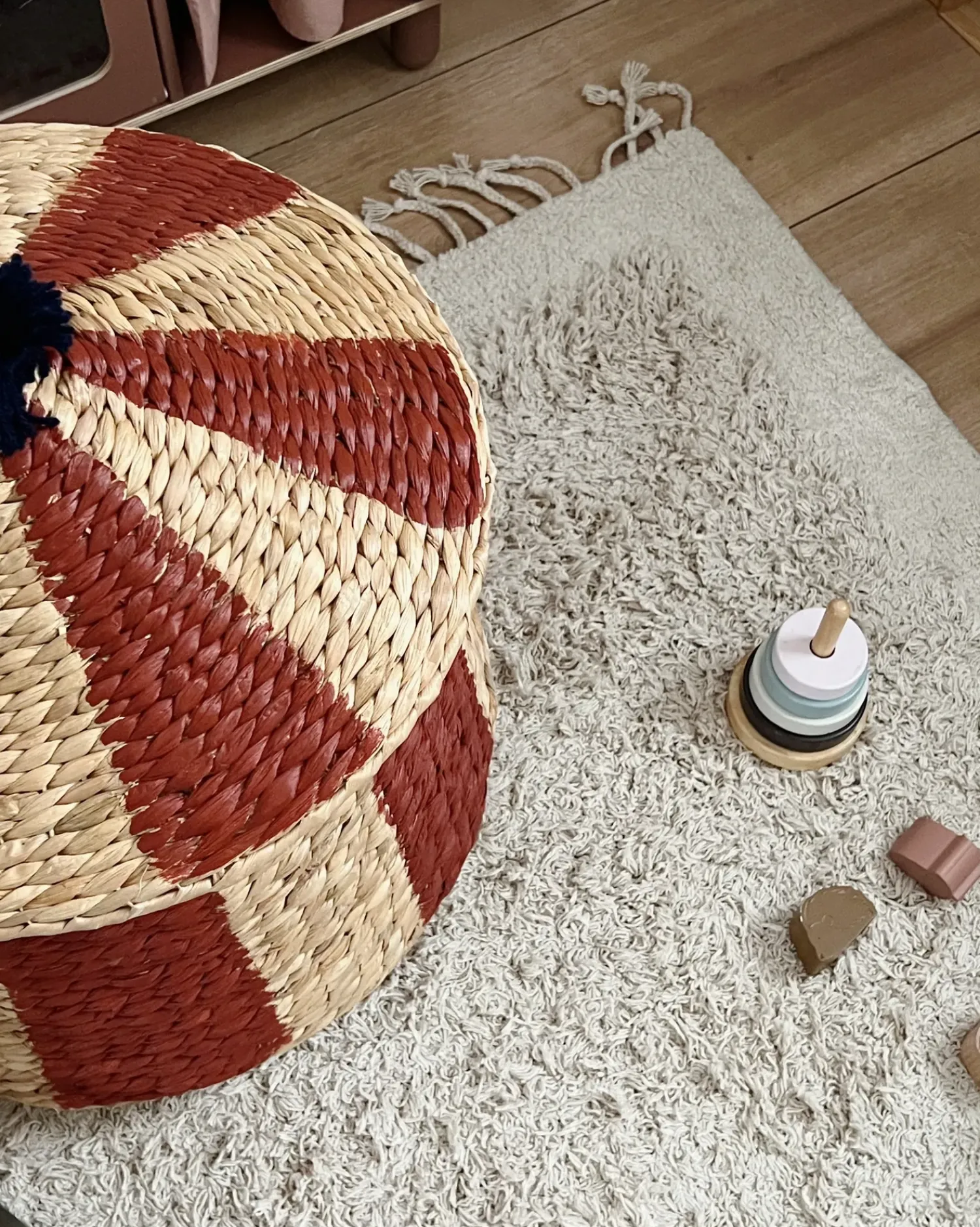 Outlet Beliani Tappeto BITLIS chiaro Cotone Beige