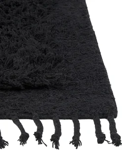 Outlet Beliani Tappeto BITLIS Cotone Nero