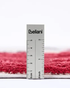 Discount Beliani Tappeto BOLAT Beige Cotone Beige Rosso Marrone Nero