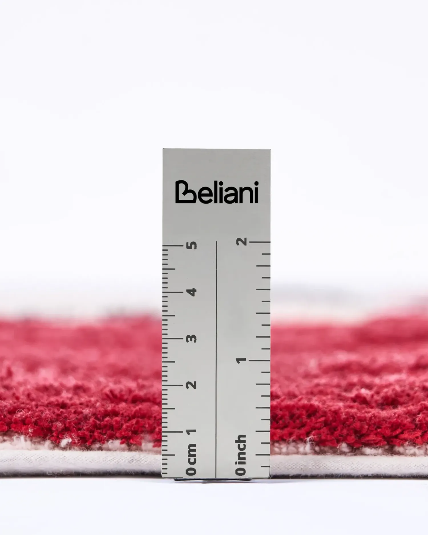 Discount Beliani Tappeto BOLAT Beige Cotone Beige Rosso Marrone Nero