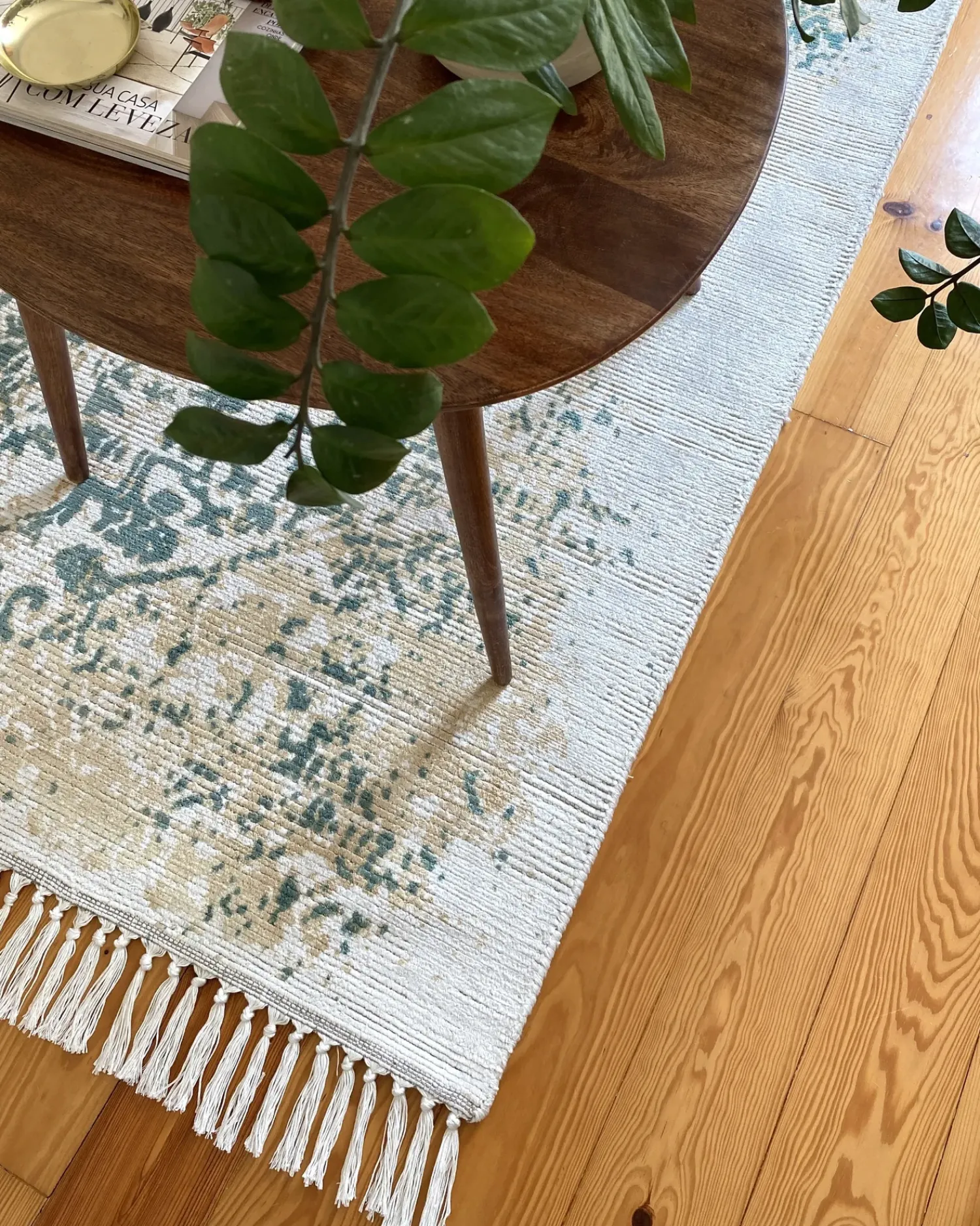 Best Beliani Tappeto BOYALI Beige chiaro Viscosa Beige Verde