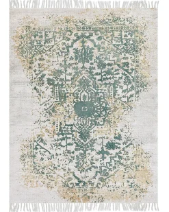 Best Beliani Tappeto BOYALI Beige chiaro Viscosa Beige Verde