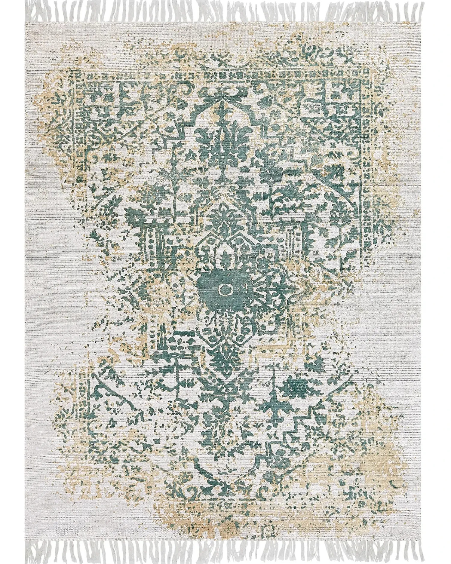 Best Beliani Tappeto BOYALI Beige chiaro Viscosa Beige Verde