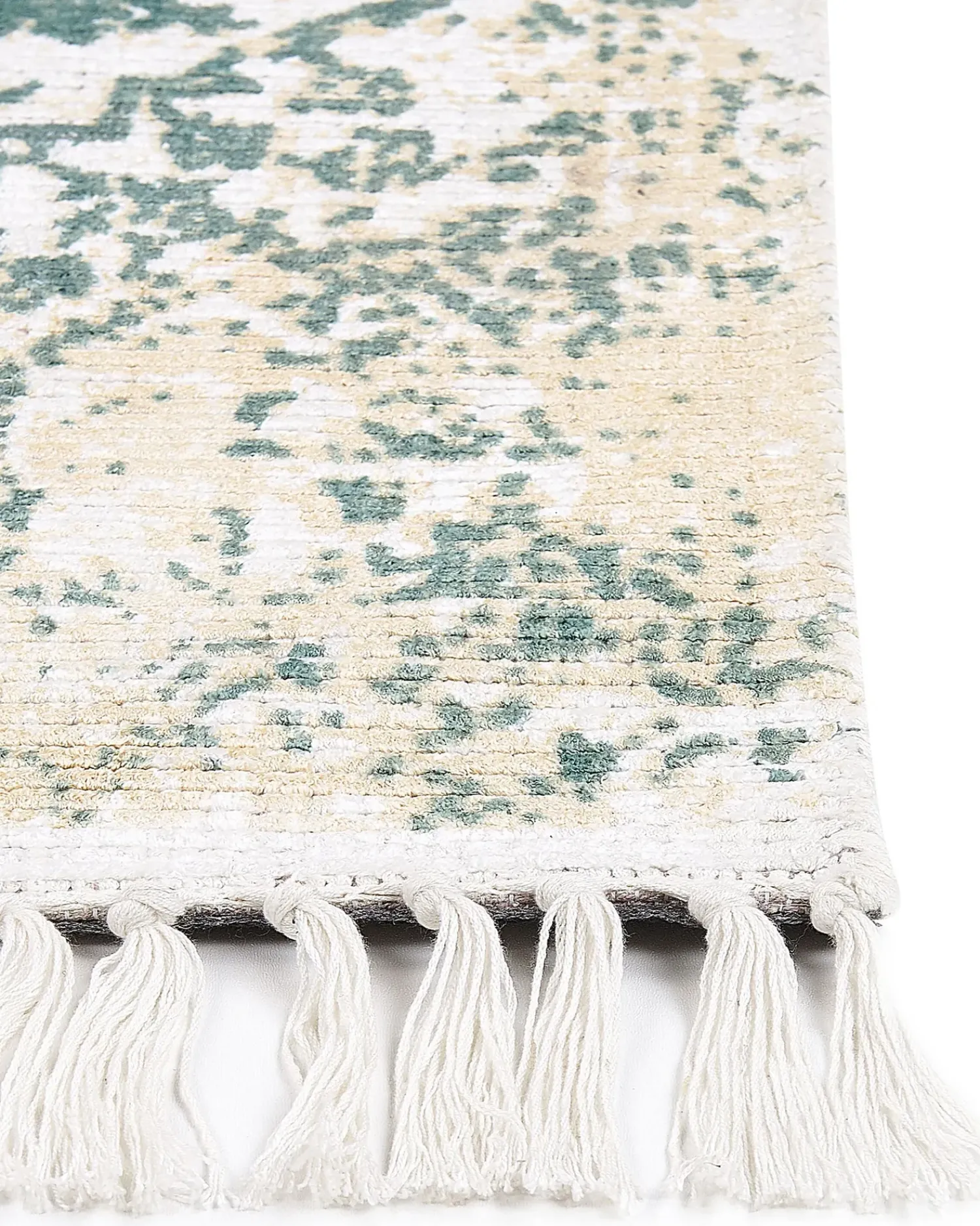 Best Beliani Tappeto BOYALI Beige chiaro Viscosa Beige Verde