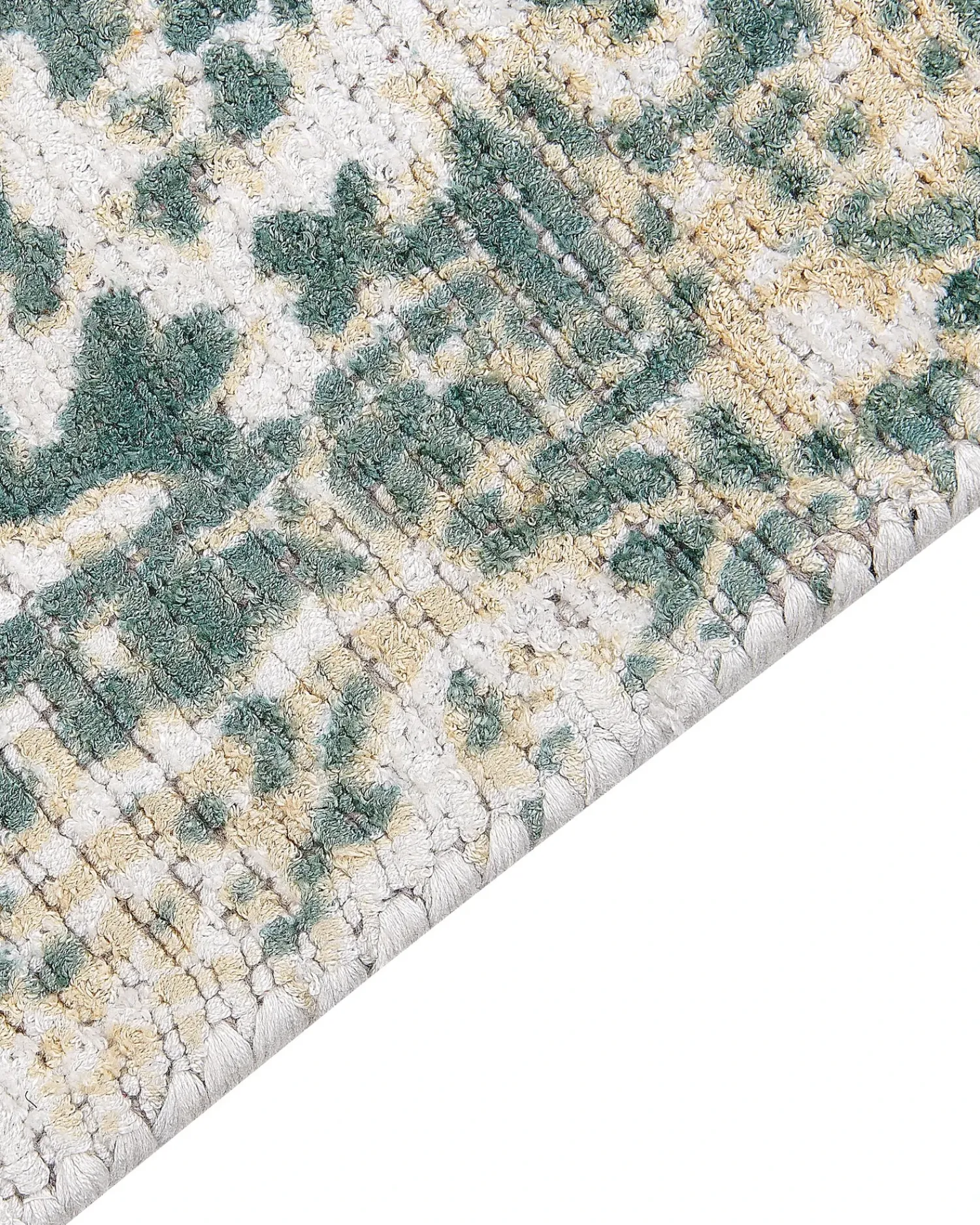 Best Beliani Tappeto BOYALI Beige chiaro Viscosa Beige Verde