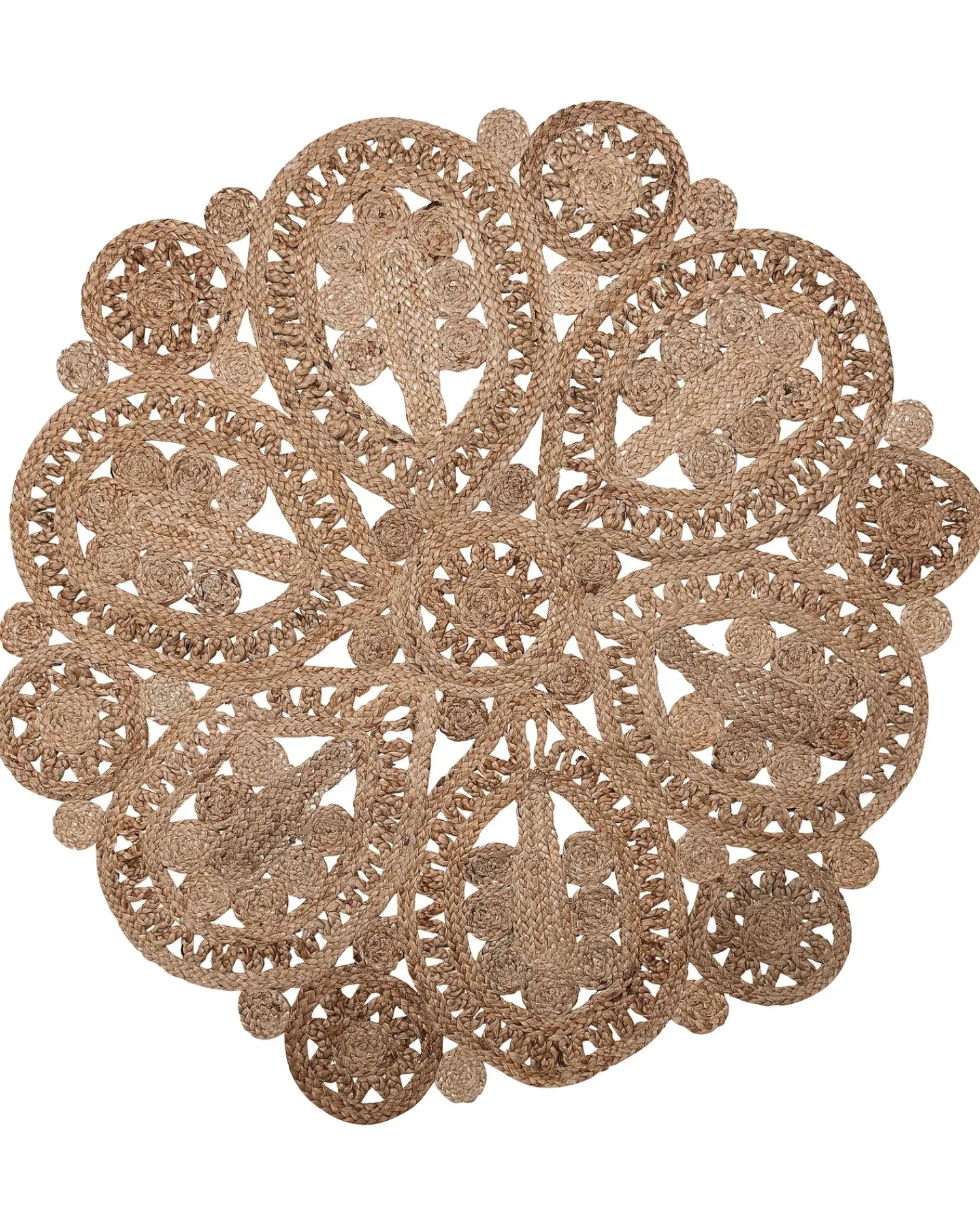 Online Beliani Tappeto BUCAK ø 120 cm Iuta Beige