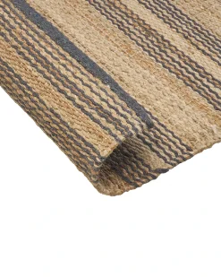 Clearance Beliani Tappeto BUDHO Beige 160 x 230 cm Iuta Beige Grigio
