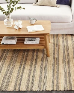 Clearance Beliani Tappeto BUDHO Beige 160 x 230 cm Iuta Beige Grigio