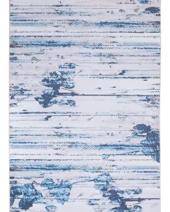 Online Beliani Tappeto BURDUR Blu Beige Blu