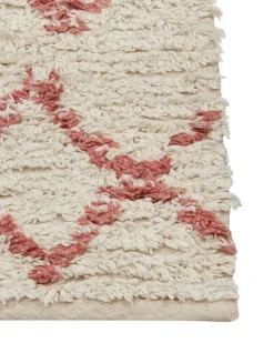 Clearance Beliani Tappeto BUXAR Beige Cotone Beige Rosa