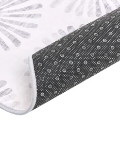 Beliani Tappeto CATAK Bianco sporco Bianco Grigio