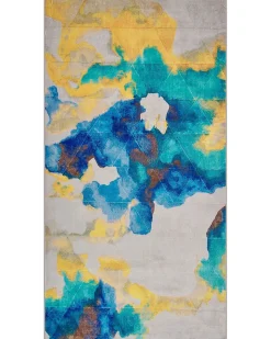 Best Beliani Tappeto CEYHAN Multicolore Bianco Blu Giallo Multicolore