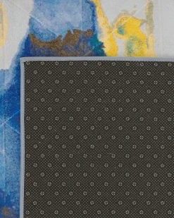 Clearance Beliani Tappeto CEYHAN Multicolore Bianco Blu Giallo Multicolore