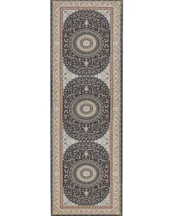 Sale Beliani Tappeto CIVRIL Multicolore 80 x 240 cm Arancione Beige Nero Multicolore Verde
