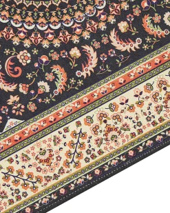 Sale Beliani Tappeto CIVRIL Multicolore 80 x 240 cm Arancione Beige Nero Multicolore Verde