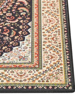 Sale Beliani Tappeto CIVRIL Multicolore 80 x 240 cm Arancione Beige Nero Multicolore Verde