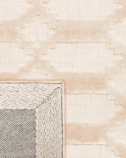 Clearance Beliani Tappeto CIZRE Viscosa Beige