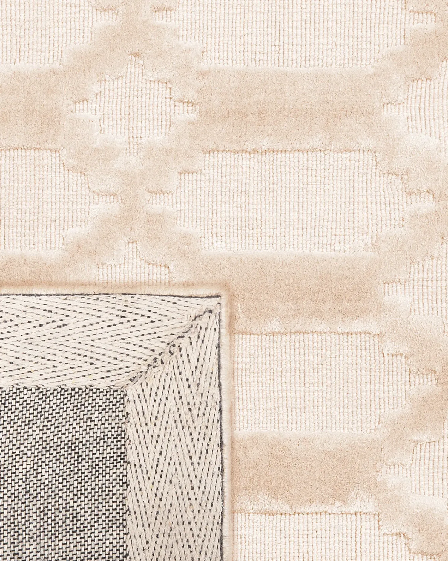 Clearance Beliani Tappeto CIZRE Viscosa Beige