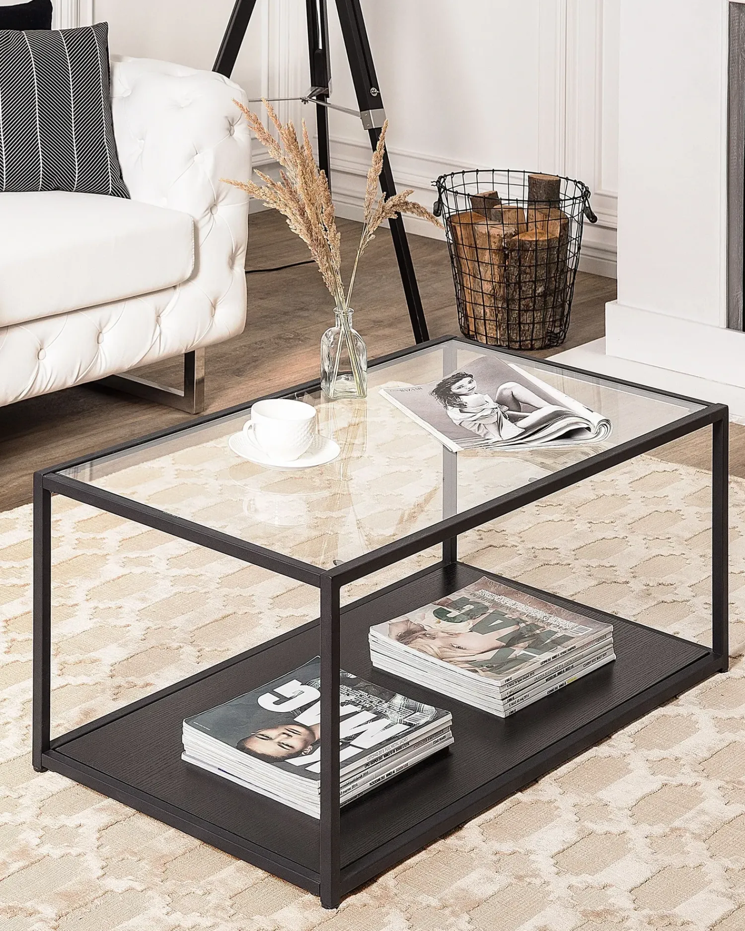 Clearance Beliani Tappeto CIZRE Viscosa Beige