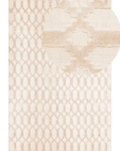 Clearance Beliani Tappeto CIZRE Viscosa Beige