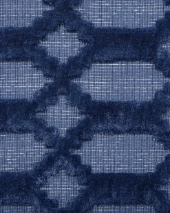 Outlet Beliani Tappeto CIZRE marino Viscosa Blu