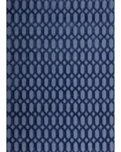 Outlet Beliani Tappeto CIZRE marino Viscosa Blu