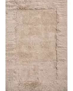 Online Beliani Tappeto da bagno BABAIL chiaro 60 x 90 cm Cotone Marrone