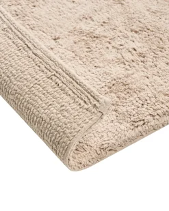 Hot Beliani Tappeto da bagno GOELA chiaro 60 x 90 cm Cotone Marrone