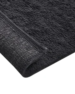 Online Beliani Tappeto da bagno GOELA 60 x 90 cm Cotone Nero