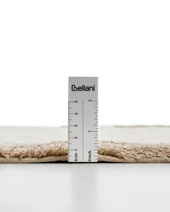 Sale Beliani Tappeto da bagno KABRI Marrone/Beige 60 x 90 cm Cotone Beige Marrone