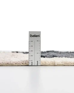 Online Beliani Tappeto da bagno SANOLI Beige 60 x 90 cm Cotone Bianco Beige Nero