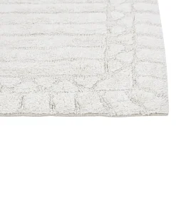Clearance Beliani Tappeto da bagno TEKKE chiaro 60 x 90 cm Cotone Beige