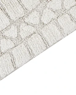 Clearance Beliani Tappeto da bagno TEKKE chiaro 60 x 90 cm Cotone Beige