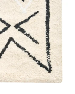 Discount Beliani Tappeto da bagno UNTLA Beige chiaro 60 x 90 cm Cotone Beige Nero