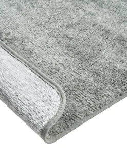 Clearance Beliani Tappeto da bagno URLANA 60 x 90 cm Microfibra Grigio