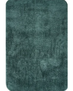 Beliani Tappeto da bagno URLANA scuro 60 x 90 cm Microfibra Verde
