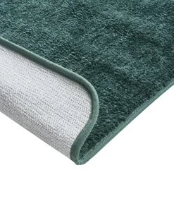 Beliani Tappeto da bagno URLANA scuro 60 x 90 cm Microfibra Verde