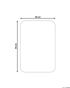 Beliani Tappeto da bagno URLANA scuro 60 x 90 cm Microfibra Verde