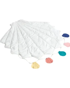 Sale Beliani Tappeto da gioco per bambini KADMEA 110 x 110 cm Cotone Bianco Bianco Multicolore