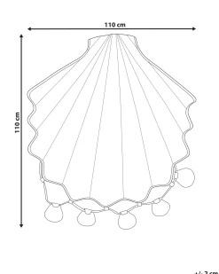 Sale Beliani Tappeto da gioco per bambini KADMEA 110 x 110 cm Cotone Bianco Bianco Multicolore